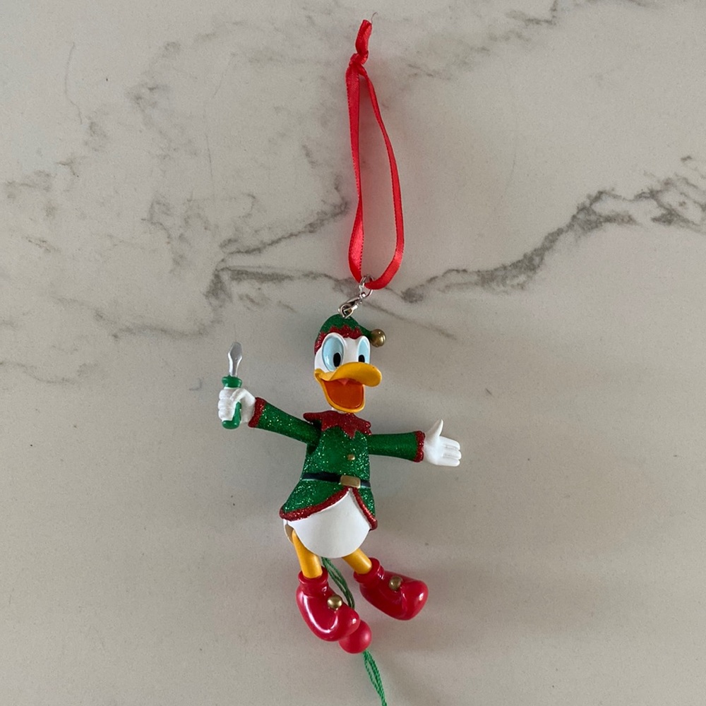 Disney Donald Duck Elf Marionette Ornament - Picture 3 of 6